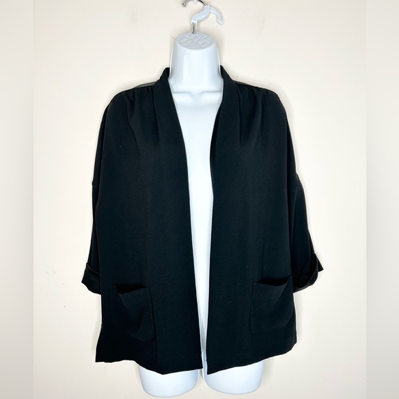 Aritzia Babaton Black Oversized Blazer Kimono Open front Unstructured Size XS - Picture 16 of 16